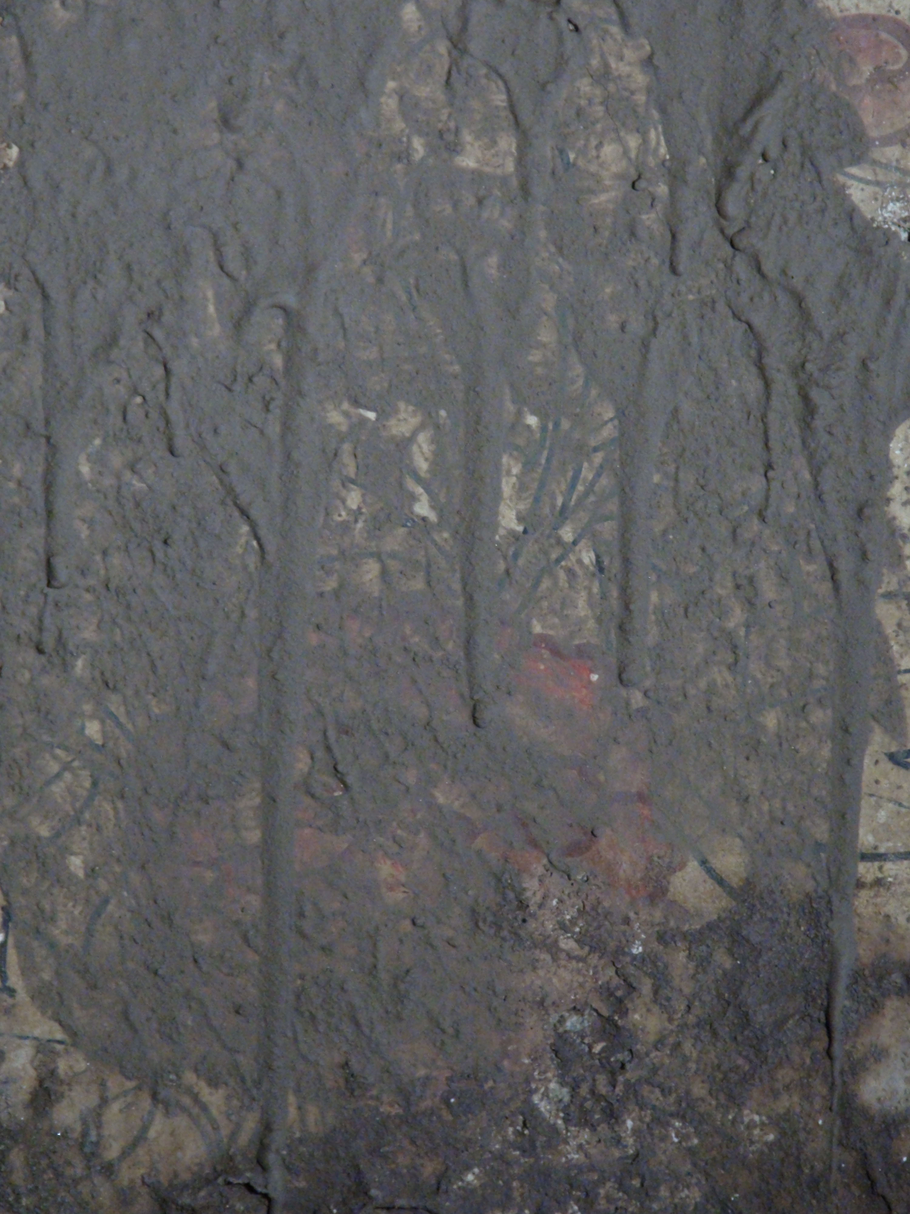 江西庐山（星子）明代高僧墓壁画抢救修复效果对比(土锈去除前).JPG